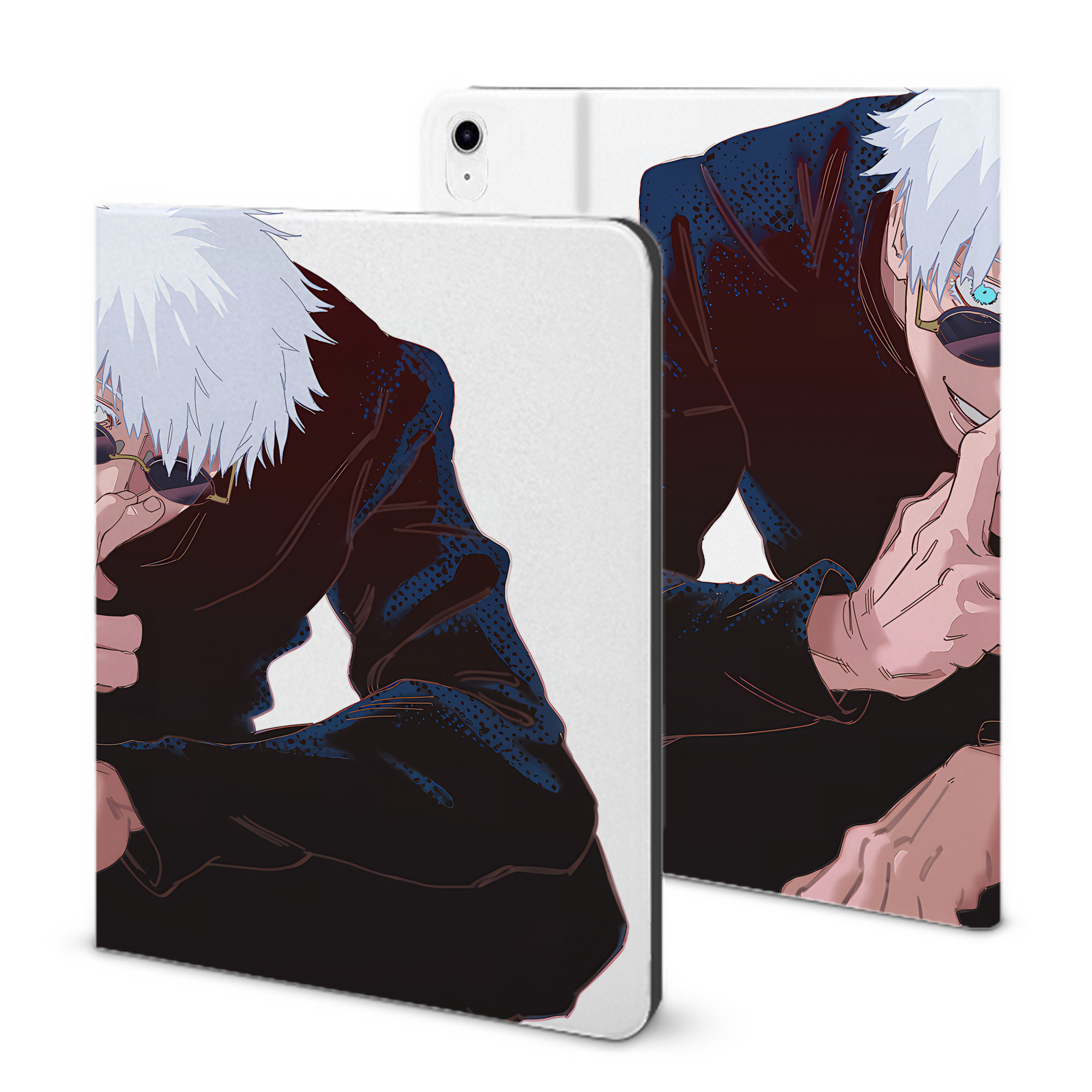 （画像用） 呪術廻戦 Jujutsu Kaisen IPad ケース ブック型 PUレザー TPU 耐衝撃 軽量 薄型 ペン収納なし 全面保護 IPad 各モデル対応